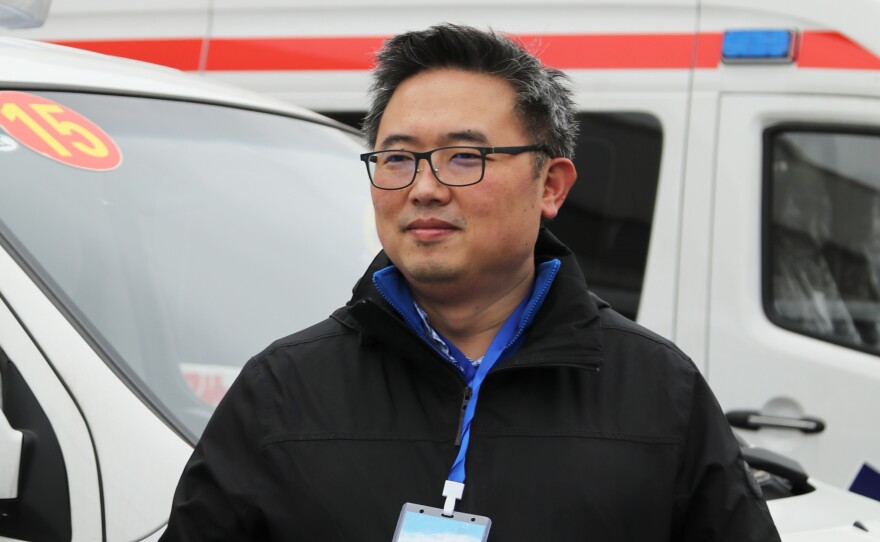 Zhao Yan, an emergency care doctor, at Leishenshan Hospital in Wuhan. Zhao says he is still puzzled at the virus's different symptoms among patients in China, Europe and the United States.
