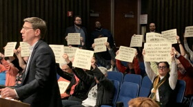 The public came out in support of renters' rights at the council meeting.