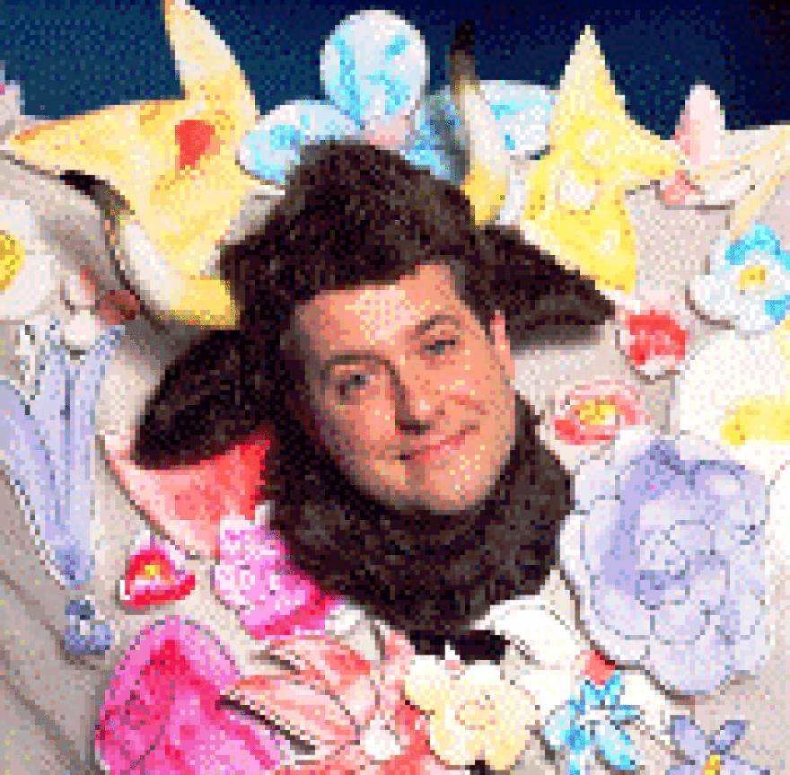 Michael Dragen as Ferdinand in the Coterie Theatre's production of Ferdinand the Bull