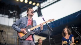 Tim Perry and the band Ages and Ages perform at the 2014 Newport Folk Festival.