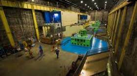 Inside the Northfield Mountain pumped storage hydroelectric station.