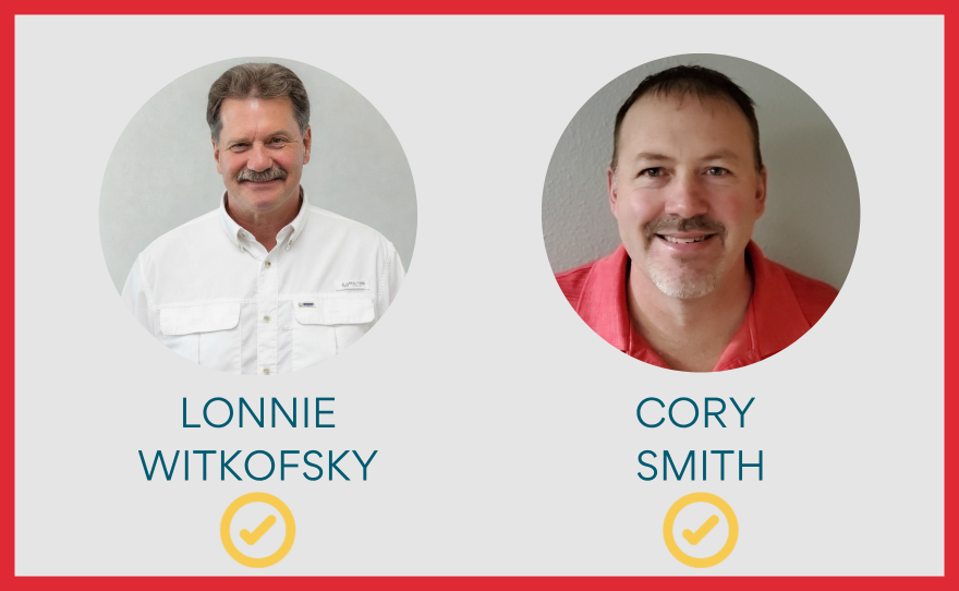 Incumbent Commissioner Cory Smith and challenger Lonny Witkofsky will both advance to the Itasca County Board District 1 general election on Nov. 3, 2026.