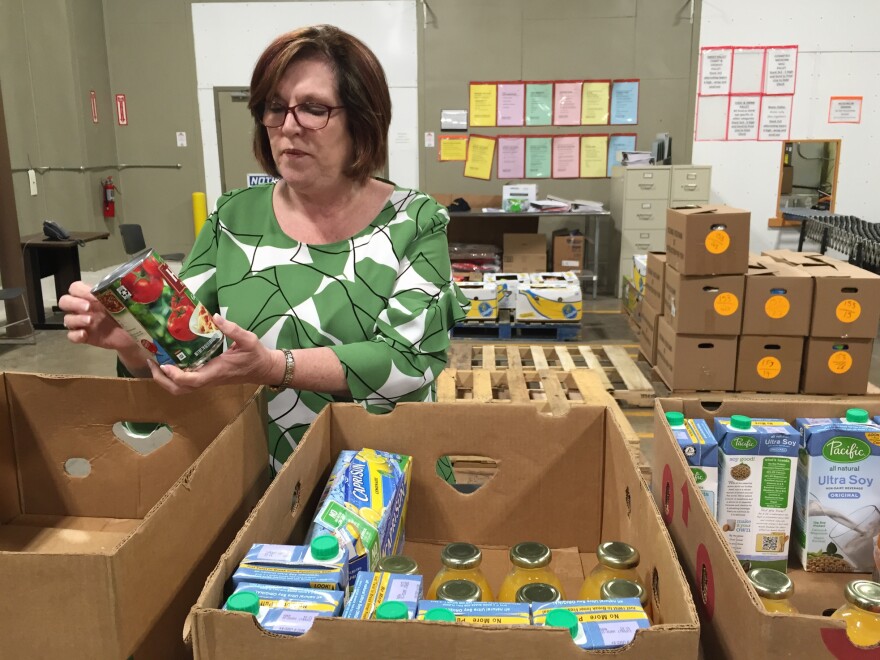 Pamela Irvine, president and CEO of the Feeding America Southwest Virginia food bank, says it's increasingly difficult to get supplies to feed the needy. Manufacturers have become much more efficient at controlling their inventories, so they have less surplus to donate.
