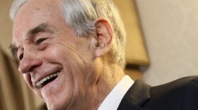 Republican presidential candidate U.S. Rep Ron Paul (R-TX) speaks at a campaign event during his 'Whistle-stop' tour at the Steeple Gate inn in Jan. 2, 2012 in Davenport, Iowa.