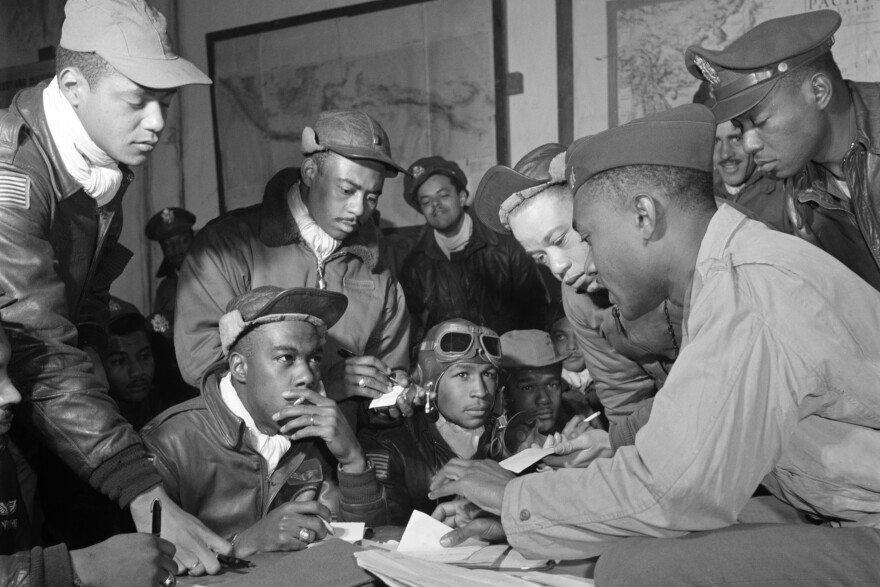 The Tuskegee Airmen were the first African-American pilots in the U.S. military. The men trained in segregated facilities at the Tuskegee Institute in Alabama. More than 1,000 men graduated from the program.
