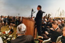 Governor Ronald Reagan at the groundbreaking for CSU Bakersfield in April 1969