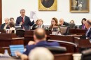 Sen. Michael Lee introduces the state budget bill on Thurs., Sept. 21, 2023.