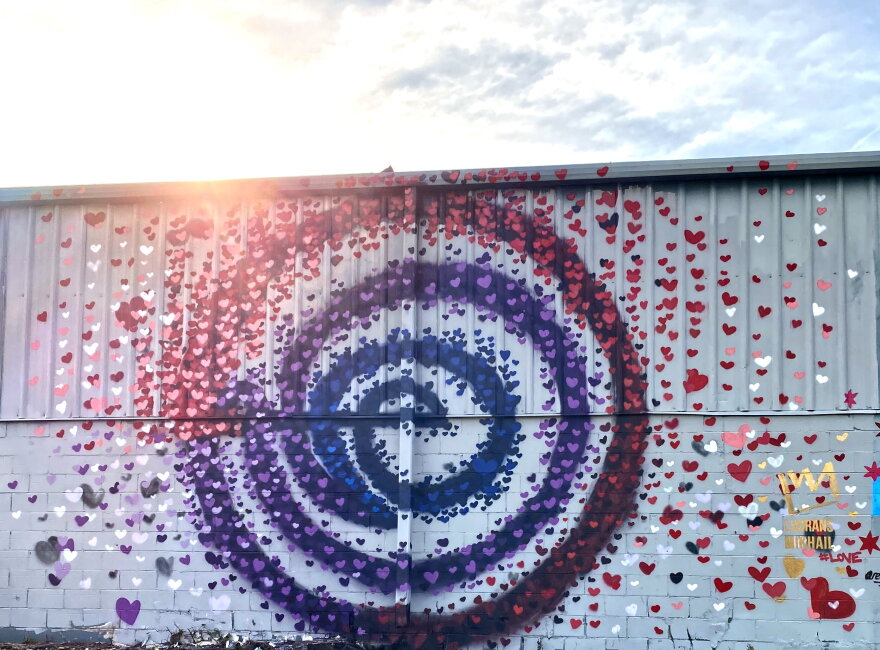 “Infinite Love” mural by Lourans Mikhail