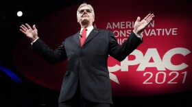Texas Lt. Gov. Dan Patrick speaks during opening general session of the Conservative Political Action Conference (CPAC) Friday, July 9, 2021, in Dallas. 