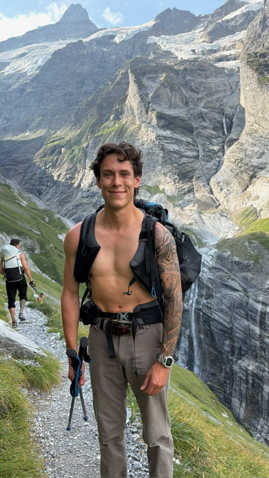 Gabe Reilly, in Lauterbrunnen, Switzerland. Reilly who died Sunday in a BASE jumping accident, was an avid adventurer, his family says.