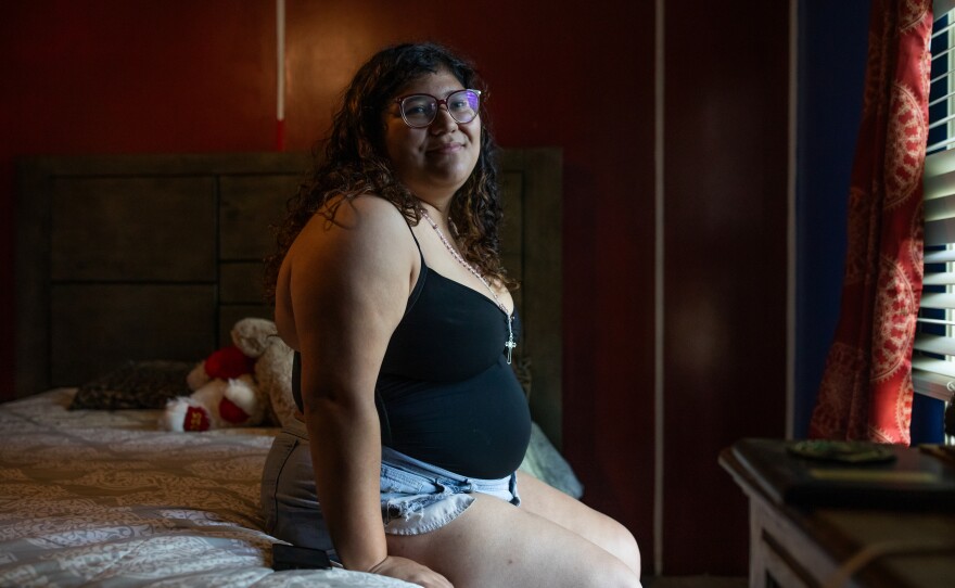 Genesis Espinoza Sierra sits on her brother Edilberto Espinoza Sierra's bed at their family's home in Wallace on April 17, 2026. Edilberto Espinoza Sierra was shot and killed by the Wilmington Police Department in the early morning hours of March 8 following an incident in a downtown Wilmington parking garage. Espinoza Sierra was incorrectly identified as a suspect before he was killed and now his family is seeking answer and accountability.