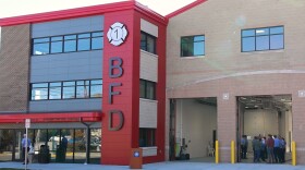 The front of the renovated Fire Station 1 on Fourth Street.