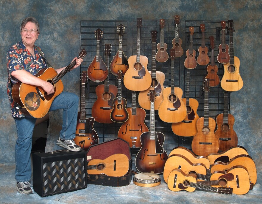 Stan Werbin with guitars