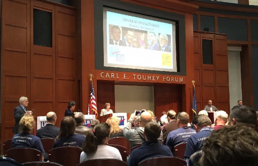 NY gubernatorial candidates debate at the College of St. Rose in Albany