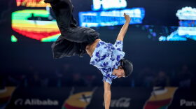 Swami of Mexico competes in the Breaking B-Girls pre-qualifier the Olympic Qualifier Series in Budapest, Hungary.
