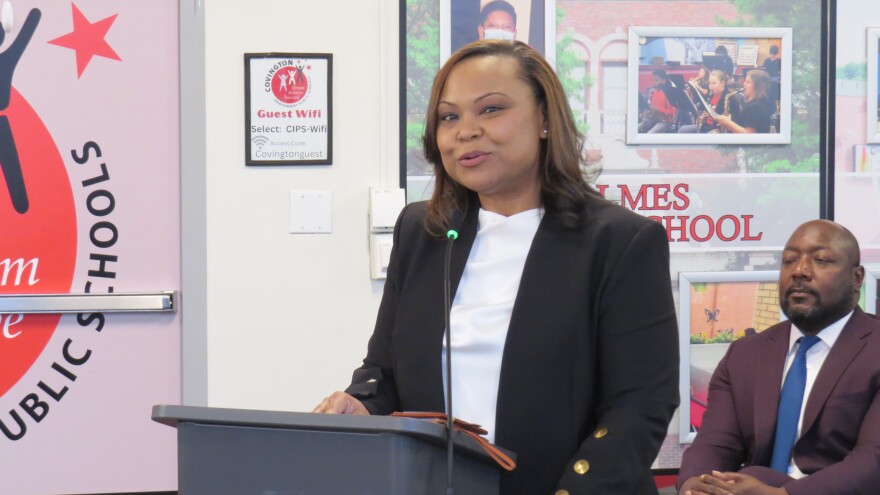 Newly appointed Covington Independent Schools Superintendent Cortnei Flucas