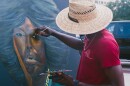 Local artist paints a portrait at 2025 Black Culture Festival at Parcel 5