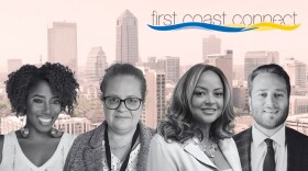 Nikesha Williams, author and producer of the “Black & Published” podcast; Megan Mallicoat, education reporter at Jacksonville Today; Sylvia Perry, editor of the Jacksonville Free Press; Nate Monroe, executive editor at The Tributary.