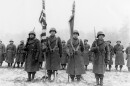 The 442nd Regimental Combat Team, shown here in a 1944 photo taken in France, returned home from World War II as one of the most decorated U.S. military units.
