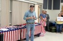Republican Senate nominee Michael Whatley addresses supporters at the Waynesville Recreation Center on Saturday, July 18, 2026.