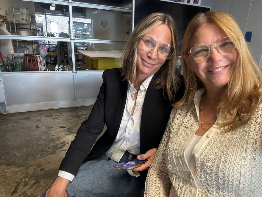 Sarah Reinhardt (left) and Louise Browne (right) host the podcast "Adoption: The Making of Me."