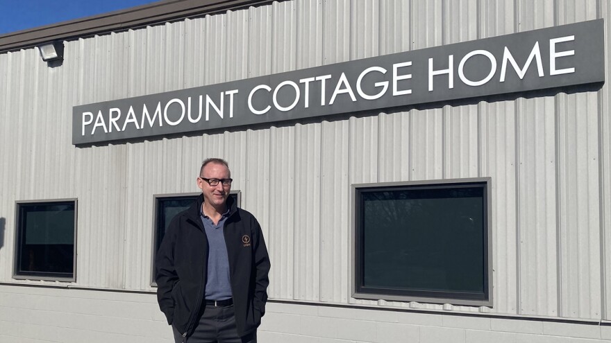 Tommy Reddicks, the CEO of Paramount Schools, stands outside of the Cottage Home location on Monday Nov. 13, 2022 in Indianapolis. It's one of three physical schools he operates in the city. Reddicks is preparing to open schools in Lafayette and South Bend.