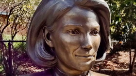 Dedicated fans unveiled the statue on Saturday.