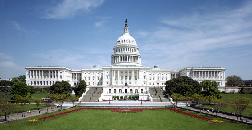 The U.S. capitol building.