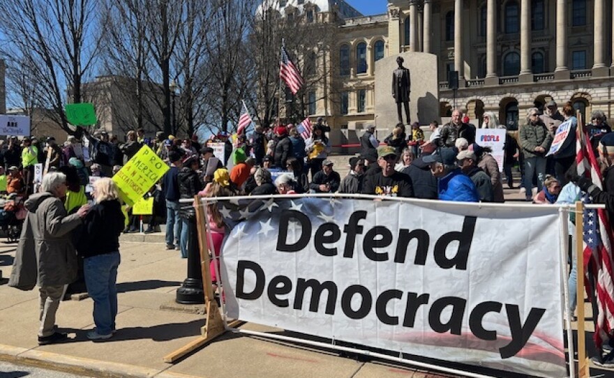 No Kings Protest on March 28, 2026 - Springfield, Illinois