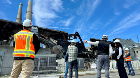 Deputy Regional Administrator Cheree Peterson tours the Moss Landing Vistra site with the EPA emergency response team and Vistra.