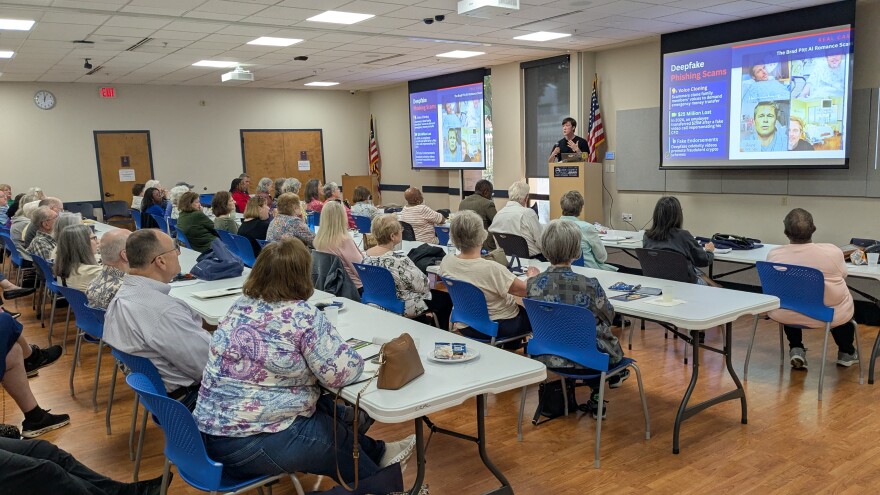 The Main Library's program room was near capacity for the workshop.