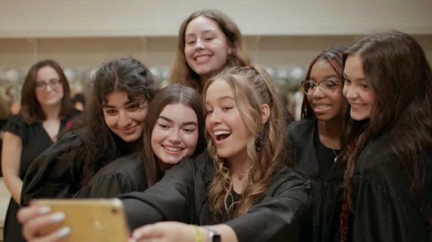 A still from Girls State by Jesse Moss and Amanda McBaine.