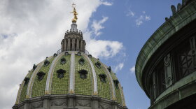 The dome of the Pennsylvania Capitol in Harrisburg.