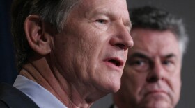 Rep. Lamar Smith of Texas (left) and Rep. Peter King of New York, shown in a 2007 file photo, will lead committees that have oversight of the Justice Department.