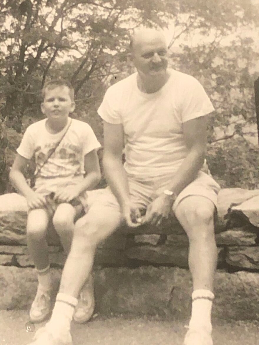 Terry Pluto and his Dad, 1965.