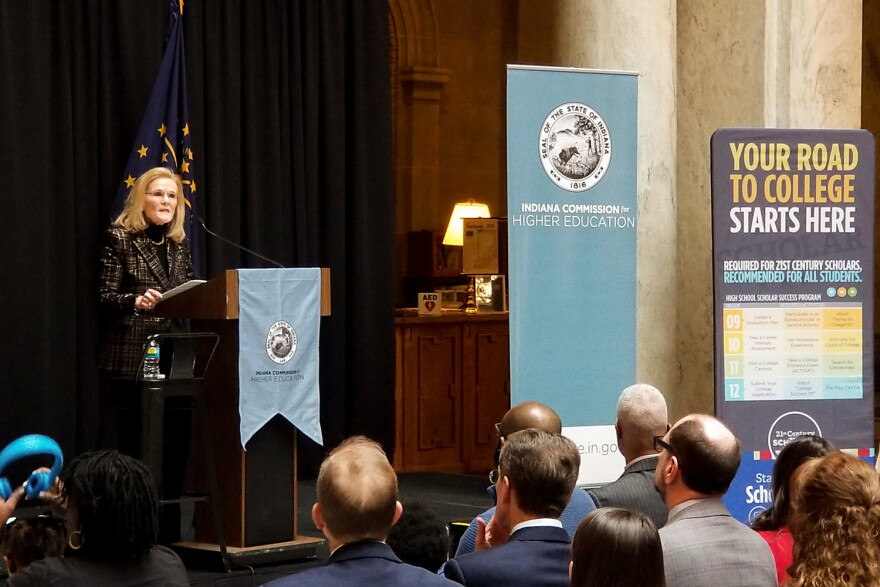 Commissioner for Higher Education, Teresa Lubbers, unveiled her latest strategic plan Tuesday during the annual State of Higher Education address.