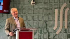 Virginia Senator Tim Kaine speaks at J. Sargeant Reynolds Community College, July 8, 2024