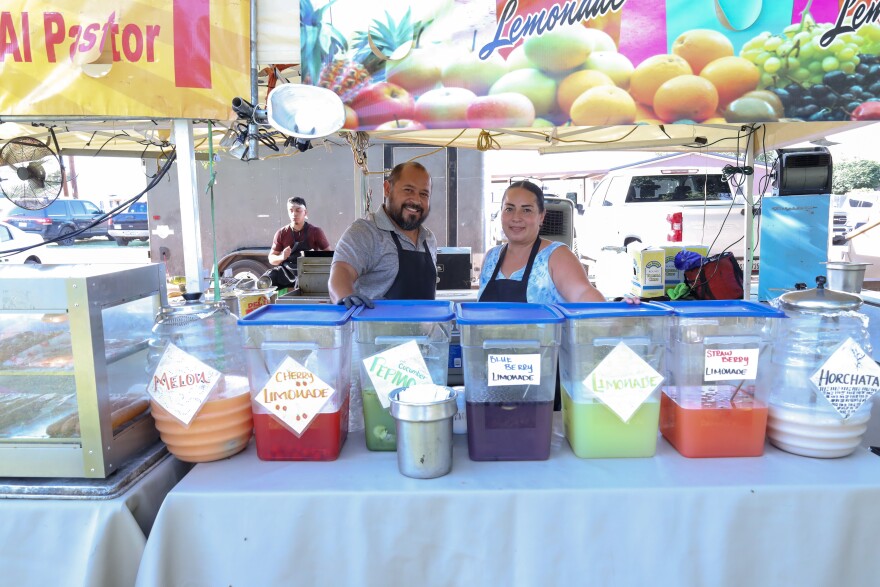 Esteban and Elisa Domínguez traveled from El Paso to vend at Frontier Days. This was their first time joining in the festivities. 