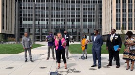 Representatives from Faith in Indiana gathered at the City-Council Building in Indianapolis Monday to voice support for a new proposal that would update governance of the city's police department.