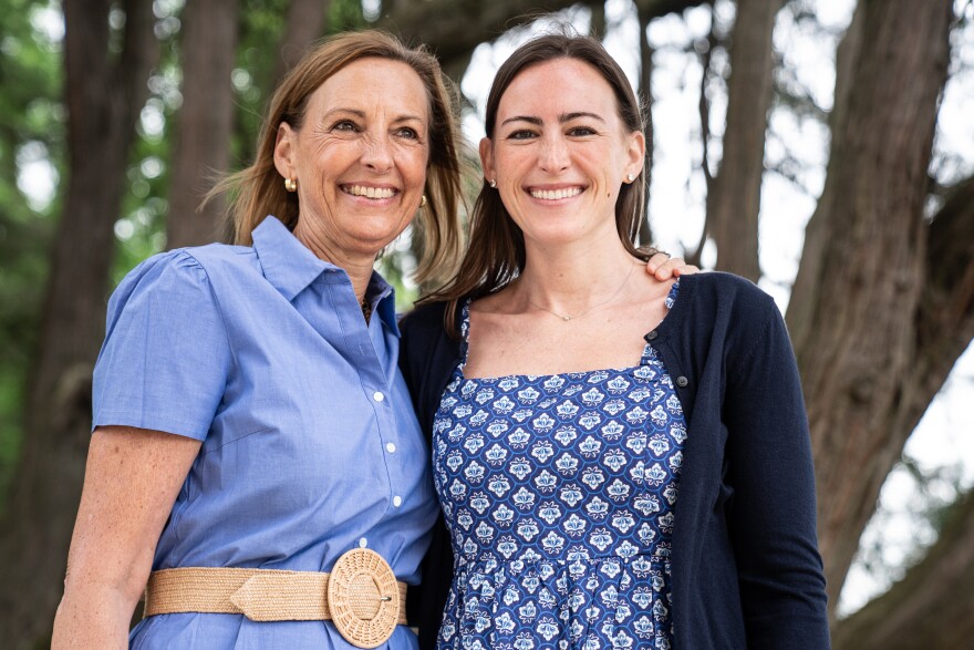 Tracy Lee Crittenberg (L) with her daughter Lee at Arlington House. "I think where people would like to paint us as a certain way being General Lee's grandchildren ... But that's not how at all we were raised to be."