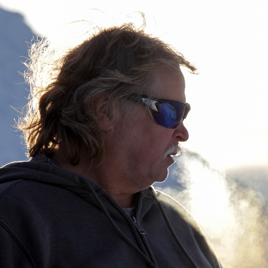 Radar technician Jeff Boulds at the Tin City radar site.