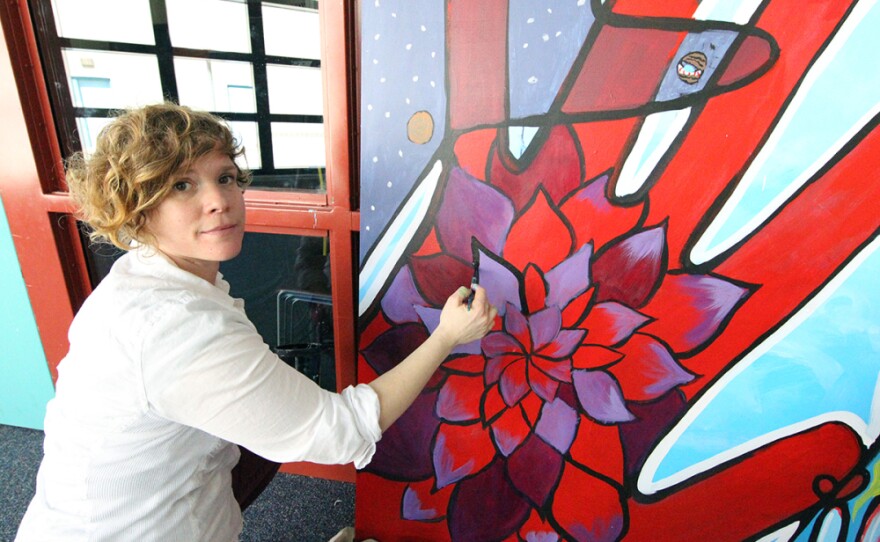 Mary Thiefels, mural workshop facilitator