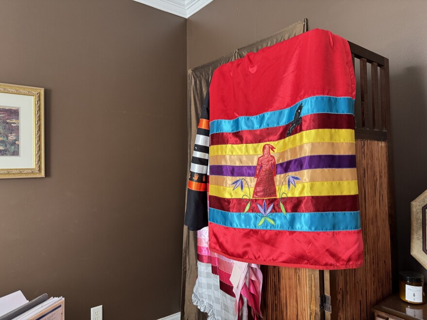 Van Hoose's ribbon skirt is used to raise awareness for Missing and Murdered Indigenous Women, Girls and Two Spirit (MMIWG2). Van Hoose said events like these also serves as opportunities for education on the issues faced by Indigenous communities.