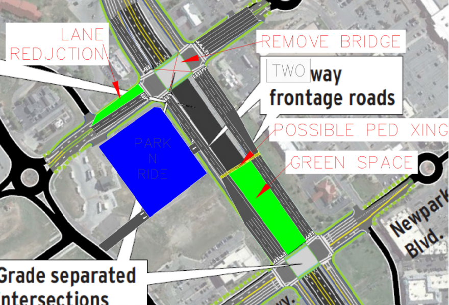 County transportation planners floated this idea for revising alternative B at the Jan. 25 discussion between Dakota Pacific Real Estate and the Summit County Council.