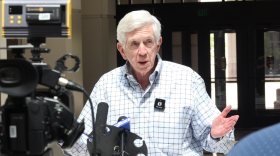 Rep. Ed DeLaney (D-Indianapolis) spoke to reporters at the Indiana Government Center Wednesday, April 28th. DeLaney raised concerns about the state’s claims of $200-million in improper payments to attendant care providers.