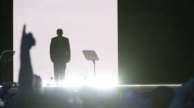 Donald Trump takes the stage at the 2016 Republican National Convention.