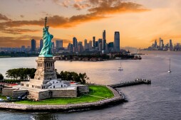 Statue of Liberty and Manhattan