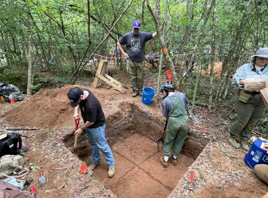 Excavation at Kisatchie National Forest