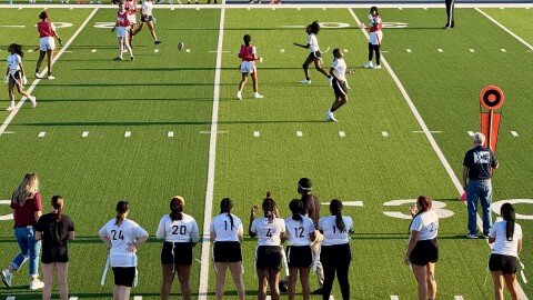 Girls' flag football is a new activity in Wichita and Maize this fall.
