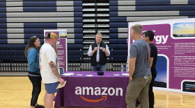 People hear about the energy usage of a data center proposed for Butler County at an Amazon open house Oct. 15.